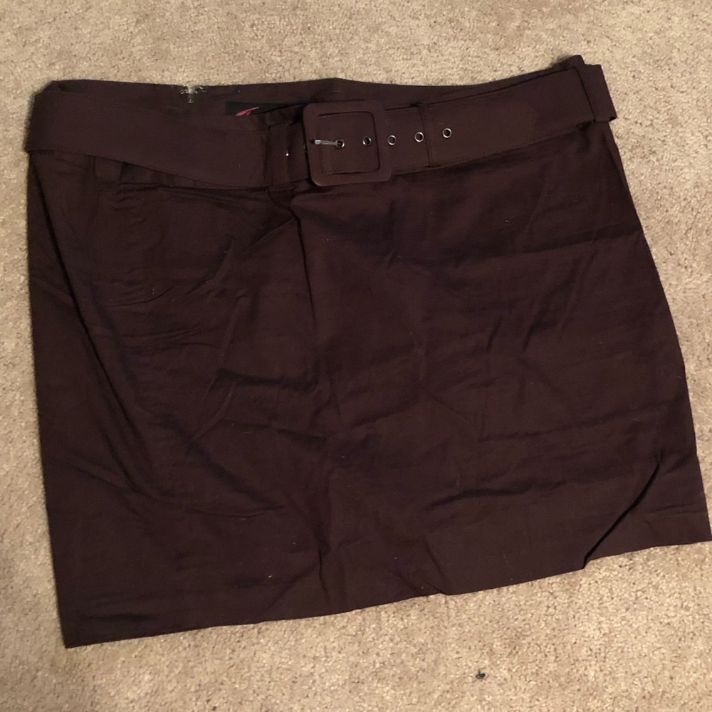 New Brown Skirt w/belt